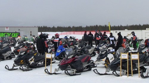 2012 Snowmoibles lined up