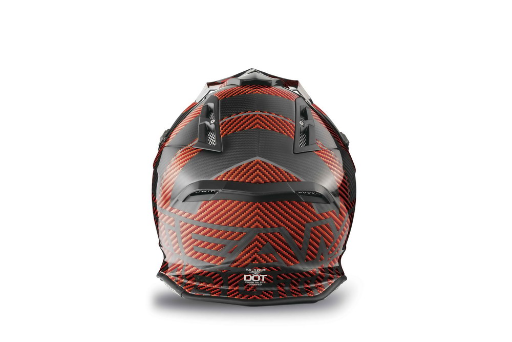 Arctic Cat MX Sno Cross Helmet - Orange back